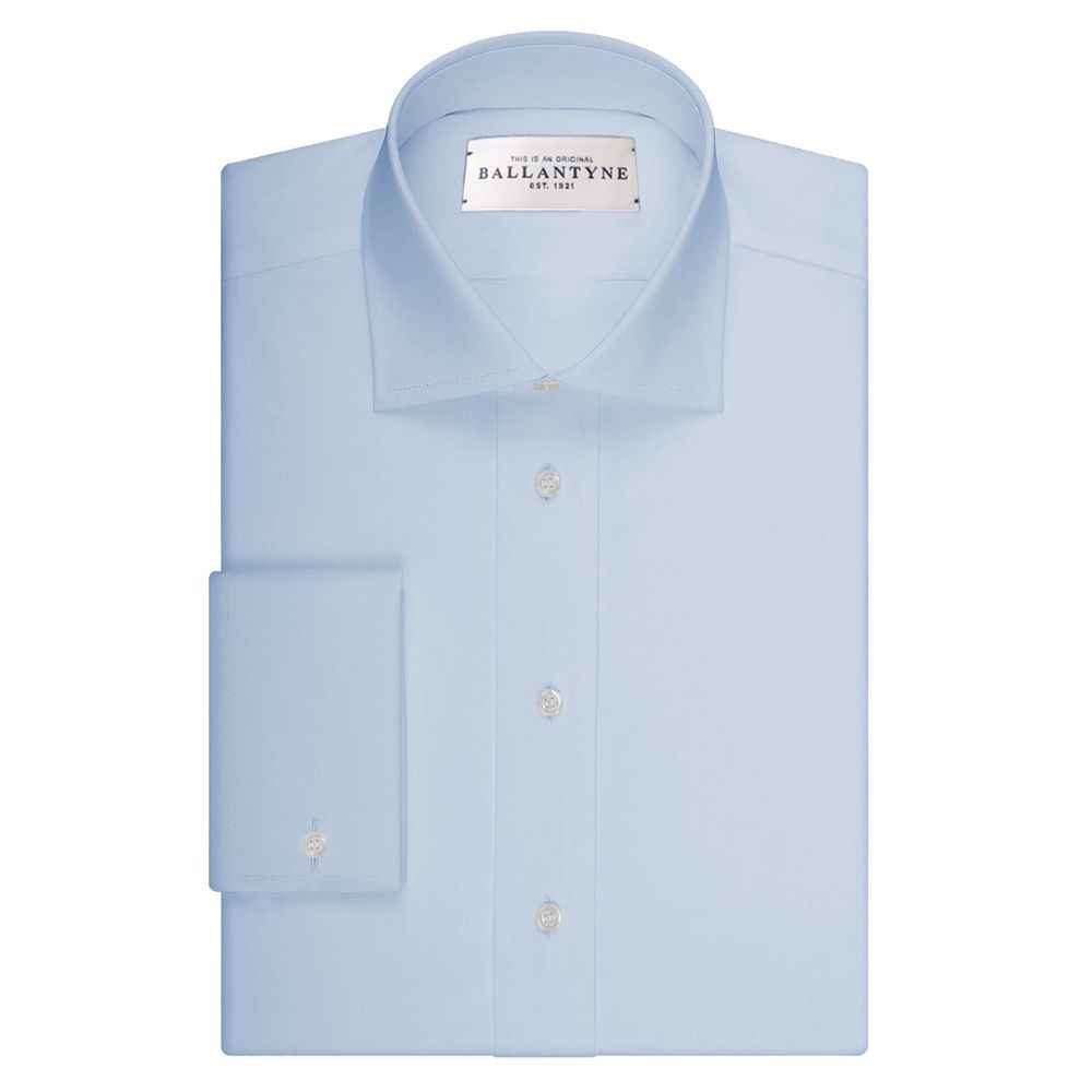 Ballantyne Blue Cotton Men's Shirt