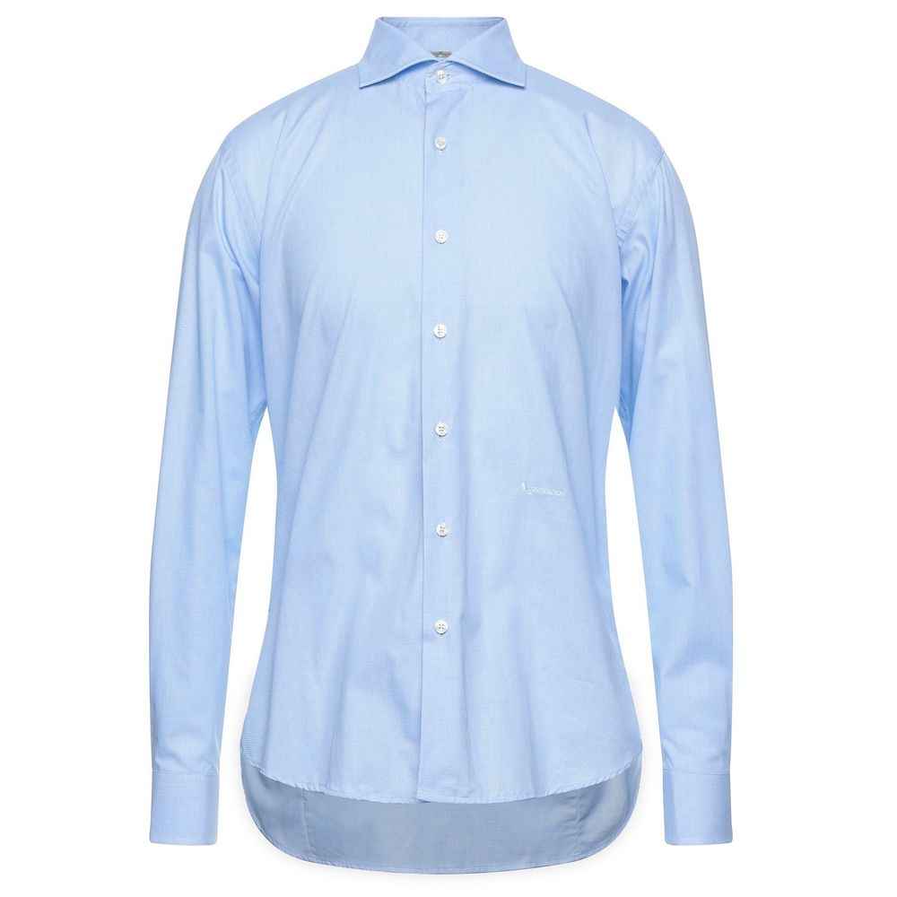 Aquascutum Light Blue Cotton Men Shirt