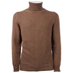 Emilio Romanelli Brown Cashmere Men Sweater