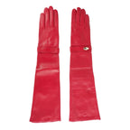 Cavalli Class Red Lambskin Women Glove - Maison Luxe