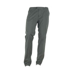 Made in Italy "Gray Cotton Men Trouser with Italian Craftsmanship"