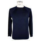 Emilio Romanelli Blue Cashmere Men Sweater