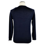 Emilio Romanelli Blue Cashmere Men Sweater