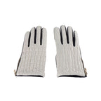 Cavalli Class Gray Lambskin Women Glove - Maison Luxe