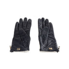 Cavalli Class Gray Lambskin Women Glove - Maison Luxe