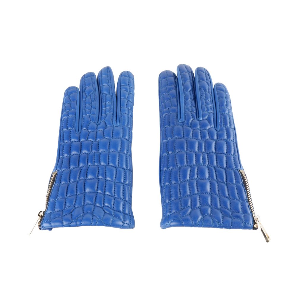 Cavalli Class Blue Lambskin Women Glove - Maison Luxe