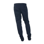 Made in Italy Blue Cotton Men's Trouser