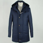 Made in Italy Blue Wool Men's Jacket