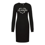 Love Moschino Chic Cotton Blend Logo Dress