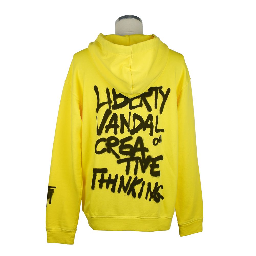 Diego Venturino Yellow Cotton Men's Sweatshirt