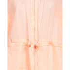 Elisabetta Franchi Powder Pink Long Waterproof Jacket
