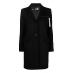 Love Moschino Black Wool Women Coat