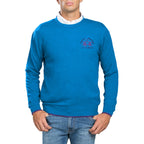 La Martina Blue Cotton Men Sweater