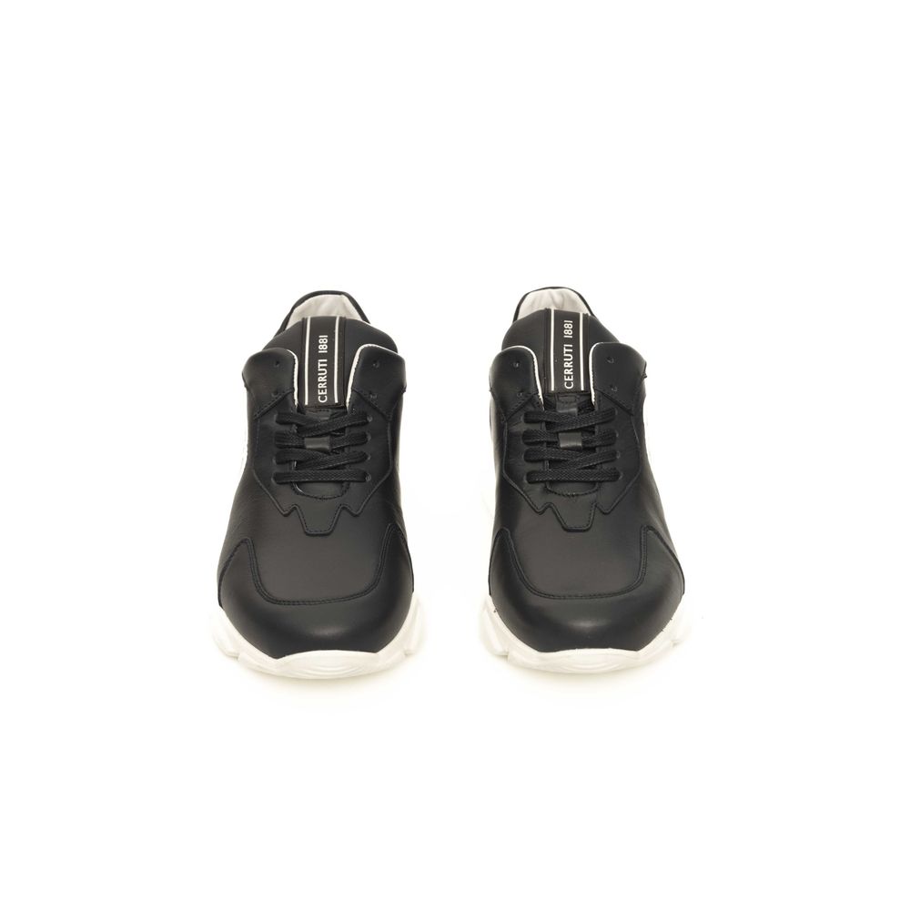 Cerruti 1881 Blue Cowhide Men Sneaker