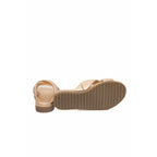 Cerruti 1881 Beige Lambskin Women Sandal