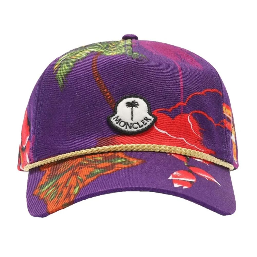 Moncler x Palm Angels Purple Cotton Men Cap - Maison Luxe