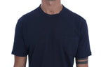 Daniele Alessandrini Blue Cotton Crewneck T-Shirt