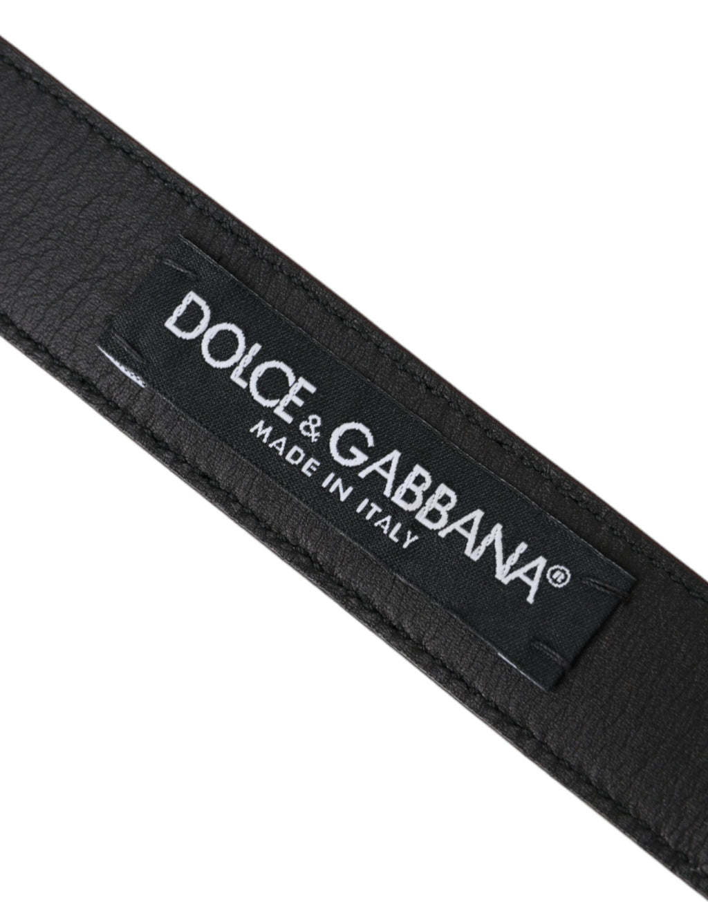Dolce & Gabbana Brown Leather Silver Metal Buckle Belt Men - Maison Luxe