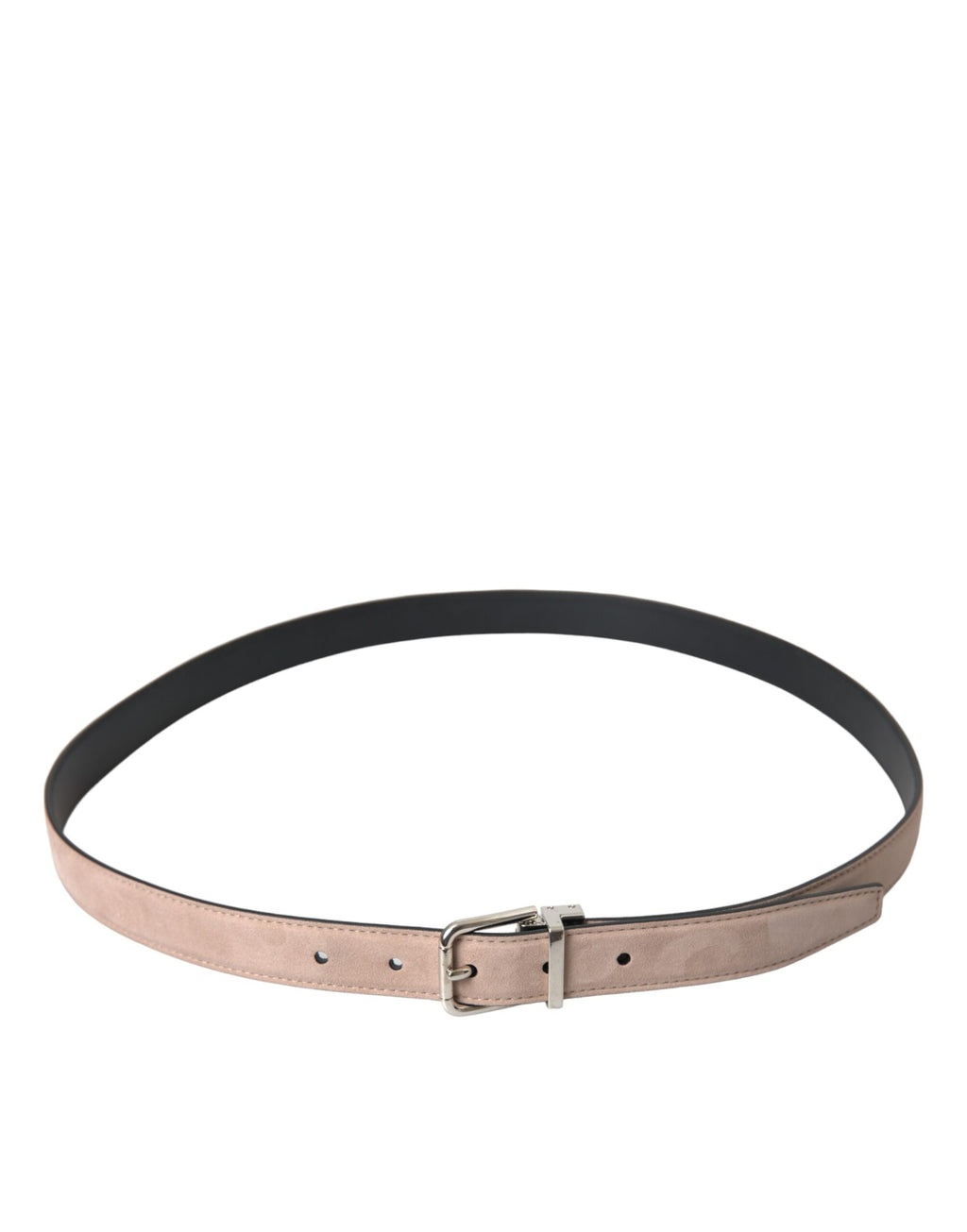 Dolce & Gabbana Beige Suede Leather Silver Buckle Belt Men - Maison Luxe