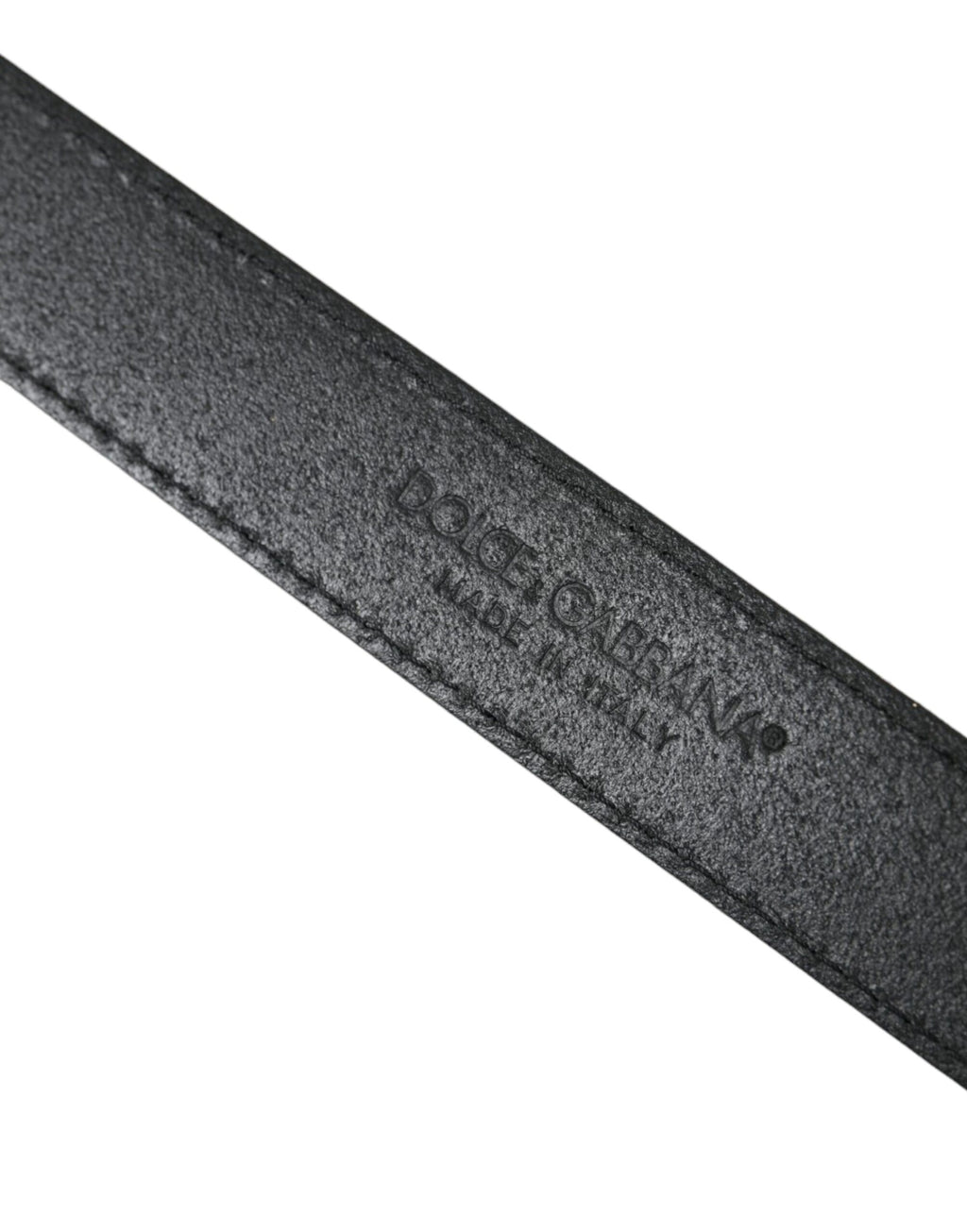 Dolce & Gabbana Green Leather Jacquard Silver Metal Buckle Belt - Maison Luxe