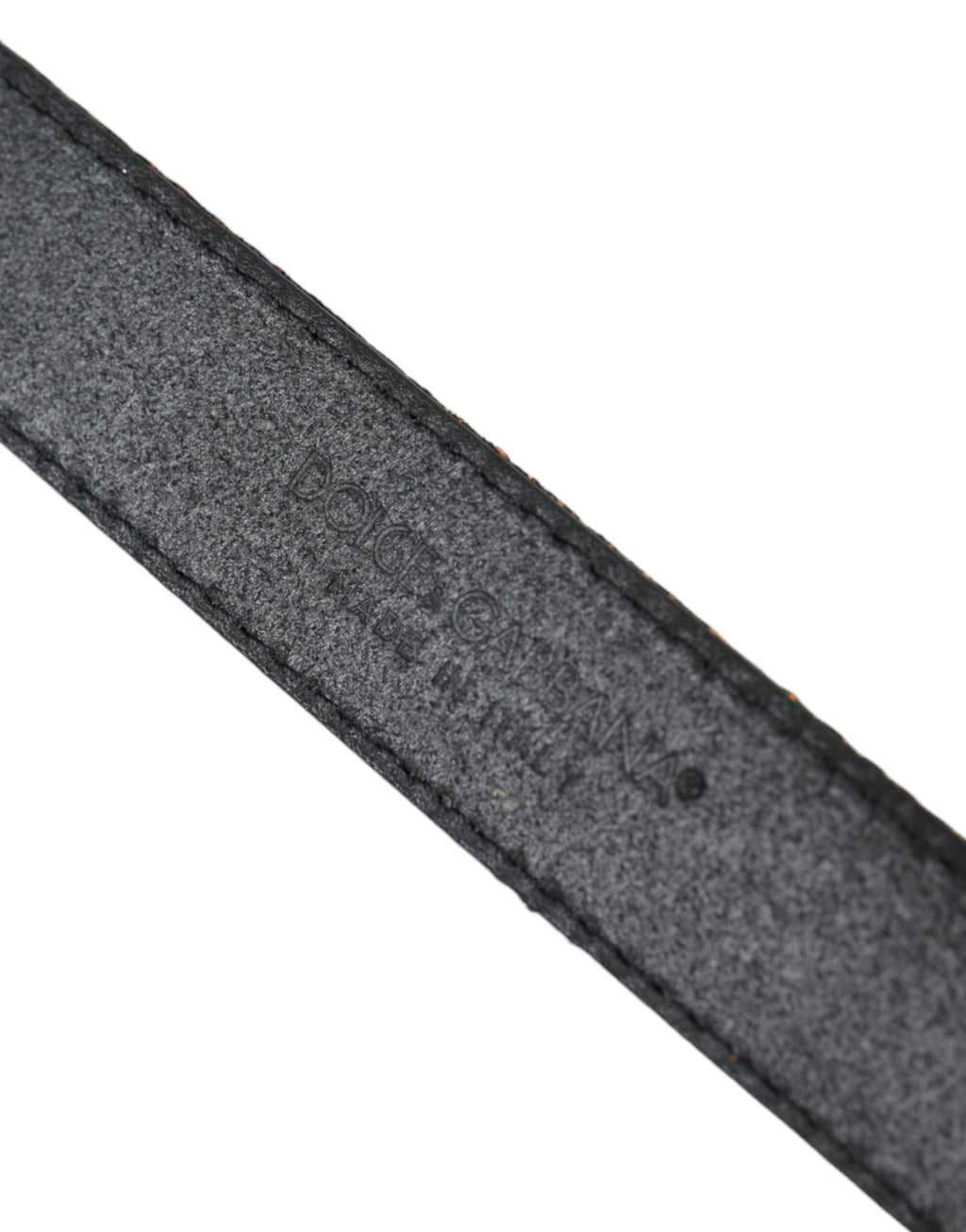 Dolce & Gabbana Gold Jacquard Stripes Silver Metal Buckle Belt - Maison Luxe