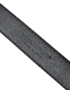 Dolce & Gabbana Gold Jacquard Stripes Silver Metal Buckle Belt - Maison Luxe