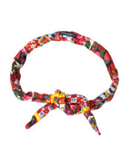 Dolce & Gabbana Multicolor Carretto Print Waist Belt - Maison Luxe