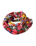 Dolce & Gabbana Multicolor Carretto Print Waist Belt - Maison Luxe