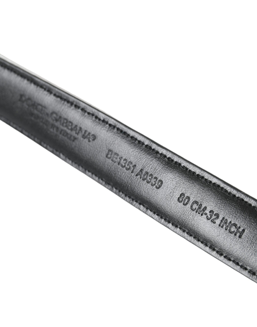 Dolce & Gabbana Black White Patchwork Gold Metal Buckle Belt - Maison Luxe