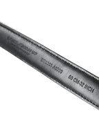 Dolce & Gabbana Black White Patchwork Gold Metal Buckle Belt - Maison Luxe