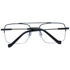 Hackett Black Stainless Steel Glasses (Frames)