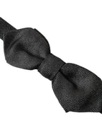 Dolce & Gabbana Black Silk Adjustable Neck Men Bow Tie - Maison Luxe