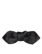 Dolce & Gabbana Black Silk Adjustable Neck Men Bow Tie - Maison Luxe