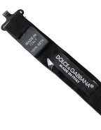 Dolce & Gabbana Dark Gray Silk Adjustable Neck Men Bow Tie - Maison Luxe