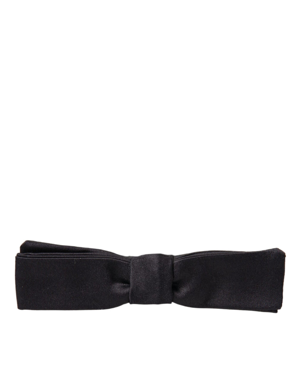Dolce & Gabbana Dark Gray Silk Adjustable Neck Men Bow Tie - Maison Luxe