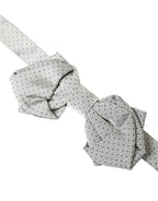 Dolce & Gabbana Gray Silk Adjustable Neck Men Bow Tie - Maison Luxe