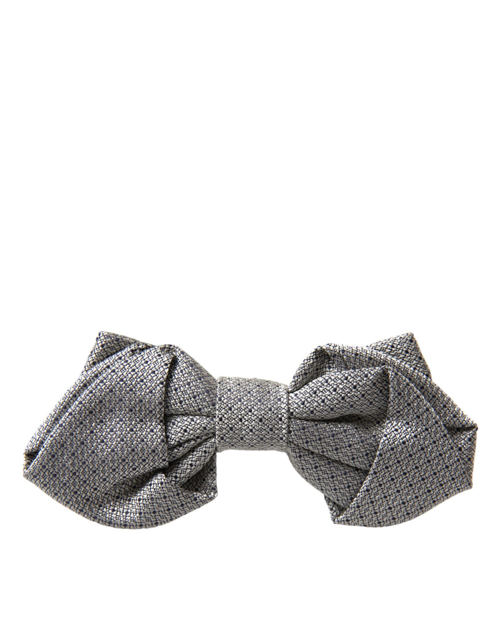 Dolce & Gabbana Gray Silk Adjustable Neck Men Bow Tie - Maison Luxe