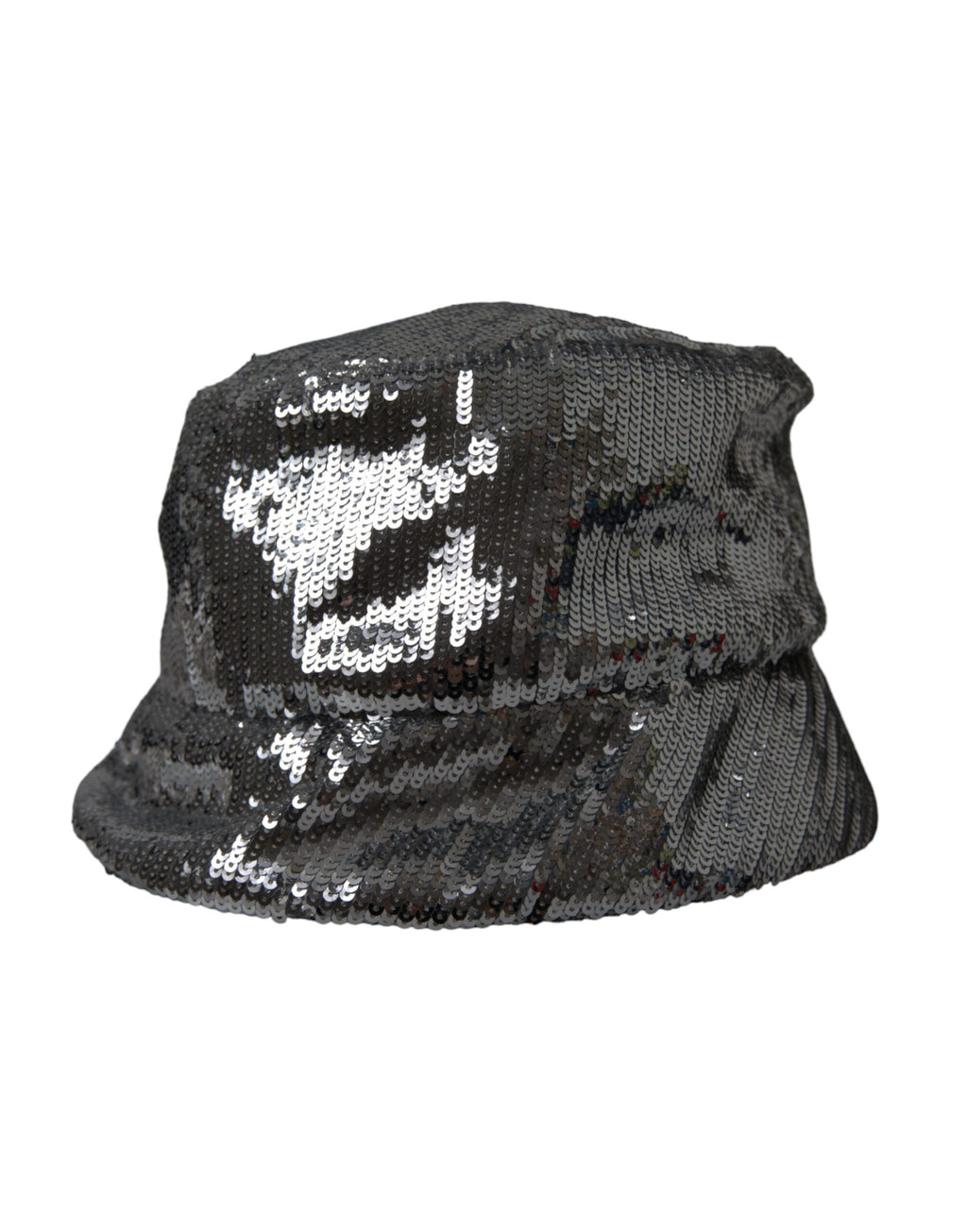 Dolce & Gabbana Silver Sequined Nylon Bucket Hat Men - Maison Luxe