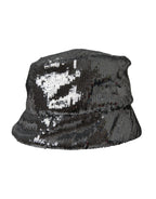 Dolce & Gabbana Silver Sequined Nylon Bucket Hat Men - Maison Luxe