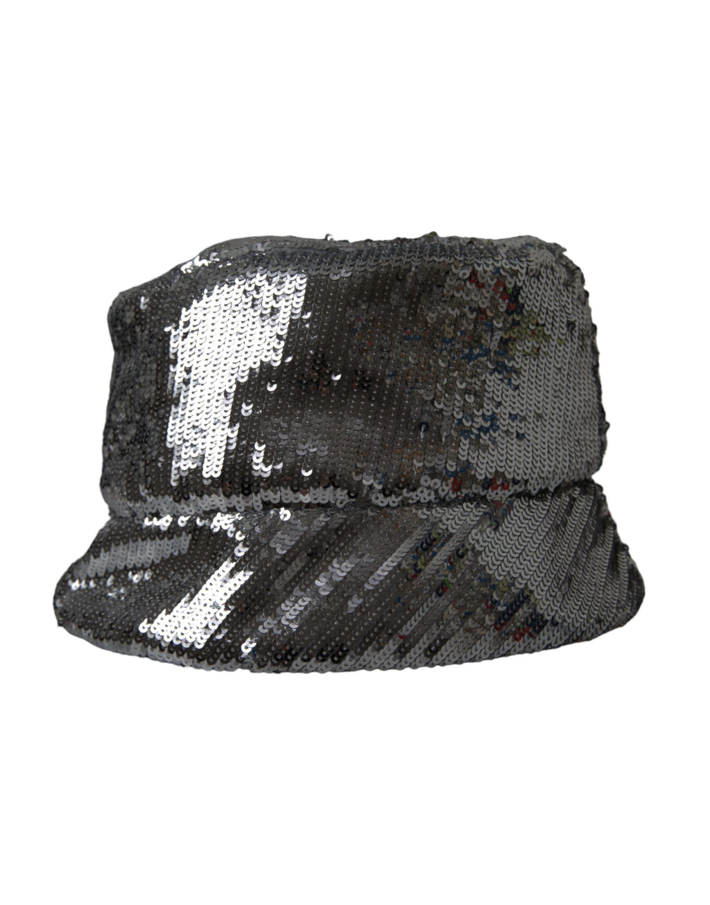 Dolce & Gabbana Silver Sequined Nylon Bucket Hat Men - Maison Luxe