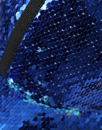 Dolce & Gabbana Royal Blue Sequin Baseball Hat Men - Maison Luxe