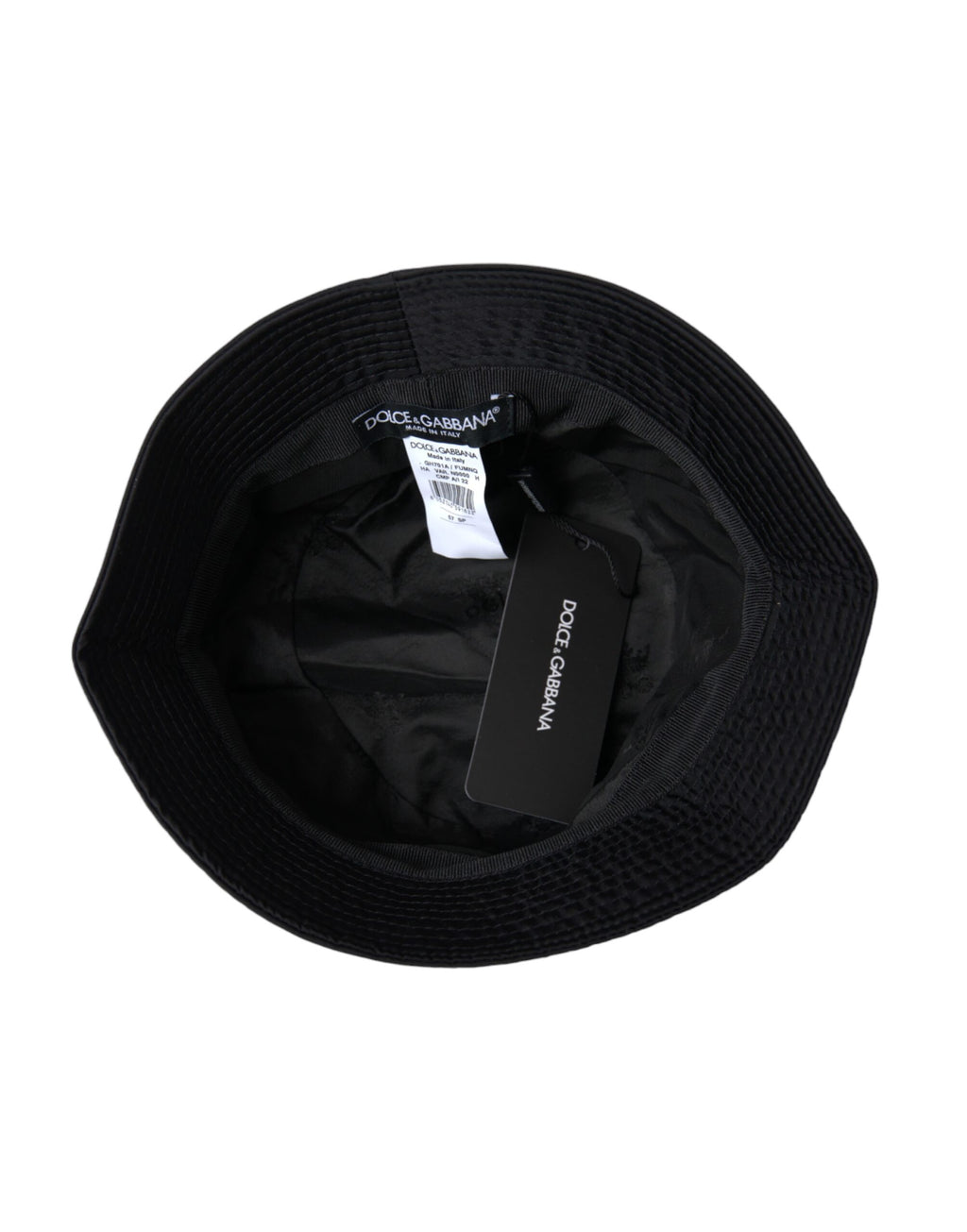 Dolce & Gabbana Black Wide Brim Cap Bucket Hat Men - Maison Luxe