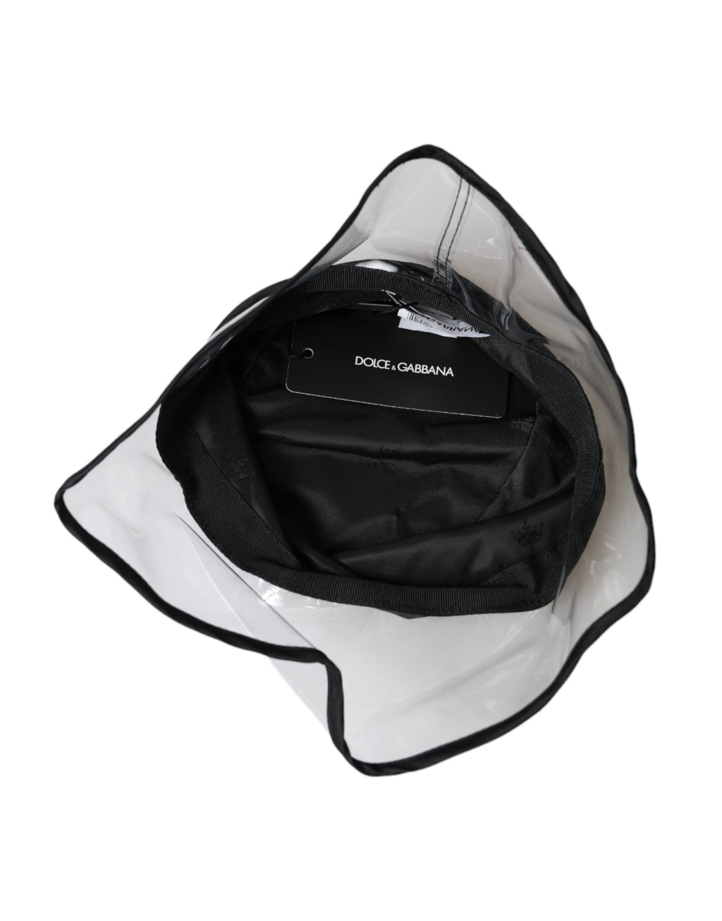 Dolce & Gabbana Black Polyester Plastic Bucket Hat Men - Maison Luxe