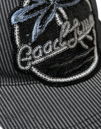 Dolce & Gabbana Black Cotton Embellished Baseball Hat Men - Maison Luxe