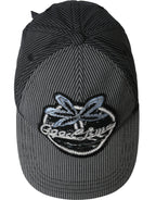 Dolce & Gabbana Black Cotton Embellished Baseball Hat Men - Maison Luxe