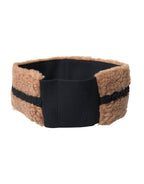 Dolce & Gabbana Brown Black Fleece Wool Head Band Hat Men - Maison Luxe