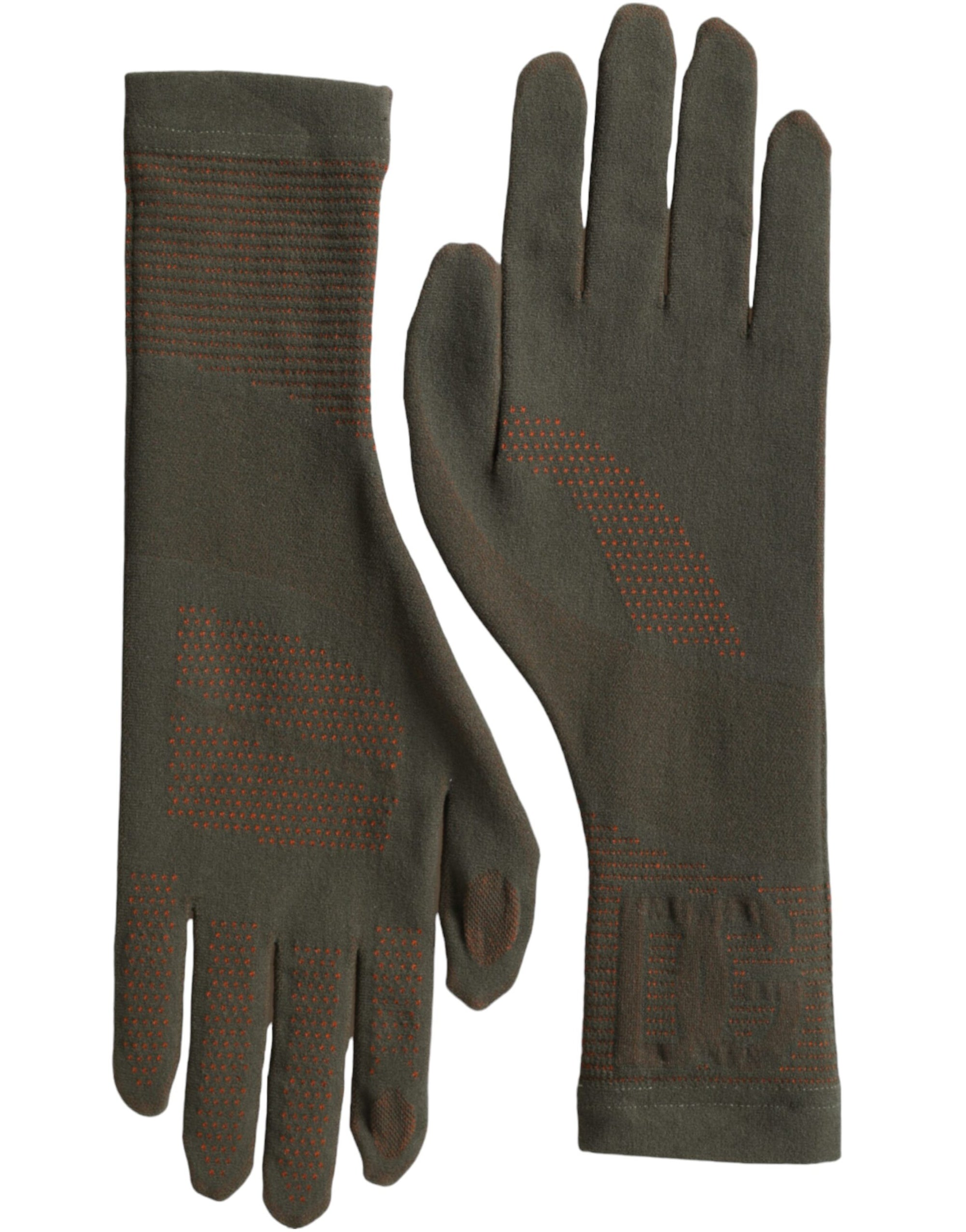 Dolce & Gabbana Brown Cotton Stretch Wrist Length Gloves - Maison Luxe