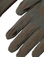 Dolce & Gabbana Brown Cotton Stretch Wrist Length Gloves - Maison Luxe