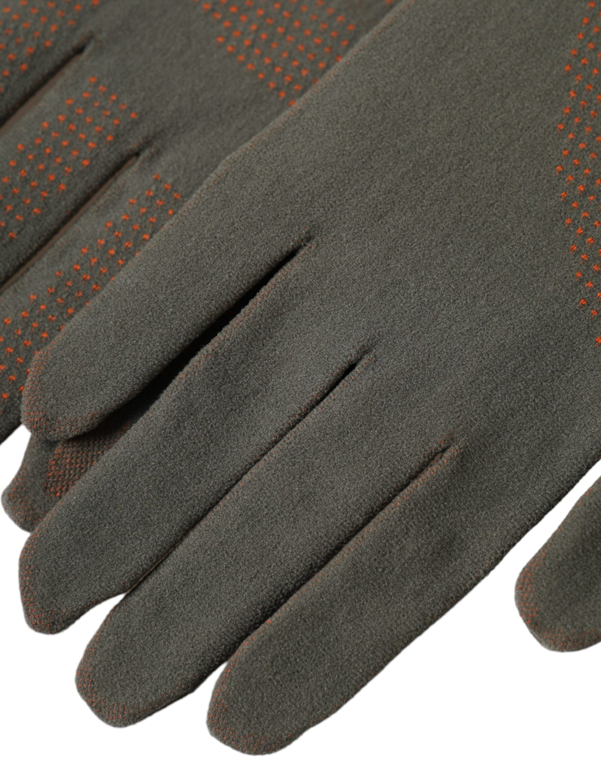 Dolce & Gabbana Brown Cotton Stretch Wrist Length Gloves - Maison Luxe