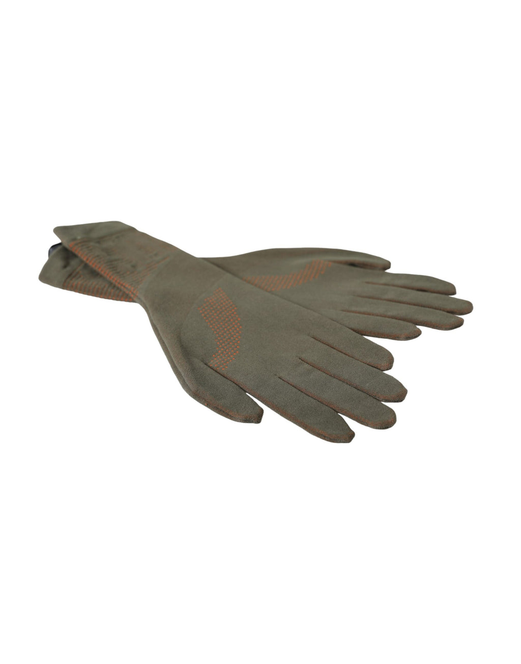 Dolce & Gabbana Brown Cotton Stretch Wrist Length Gloves - Maison Luxe